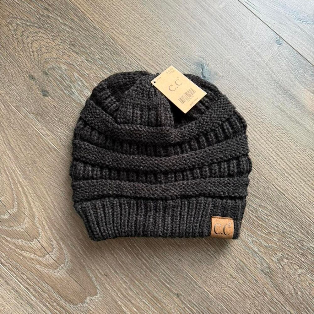Cc-beanie Women's Black and Grey Hat